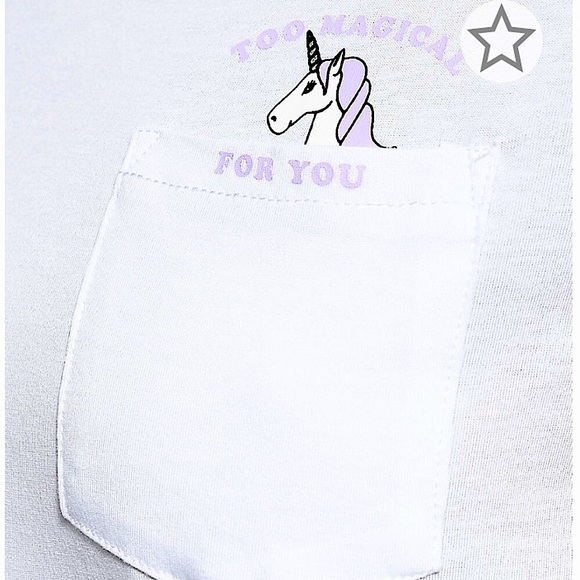 NWOT A.lab 🦄 unicorn too magical t-shirt - Picture 8 of 9